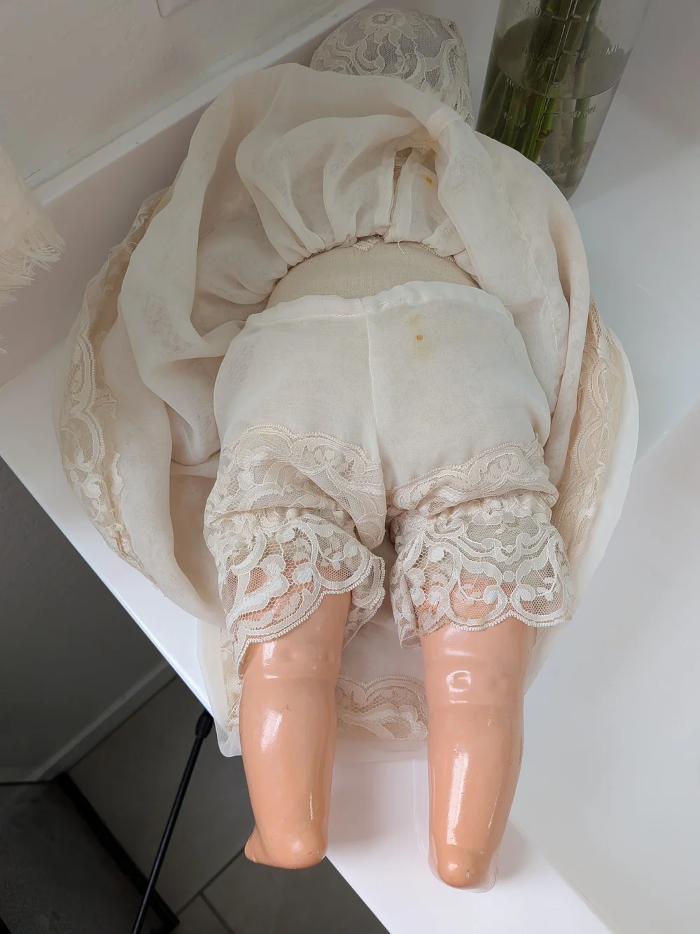 Vintage Ideal Doll No. 20 Composition Baby Doll Sleep Eyes Molded Hair